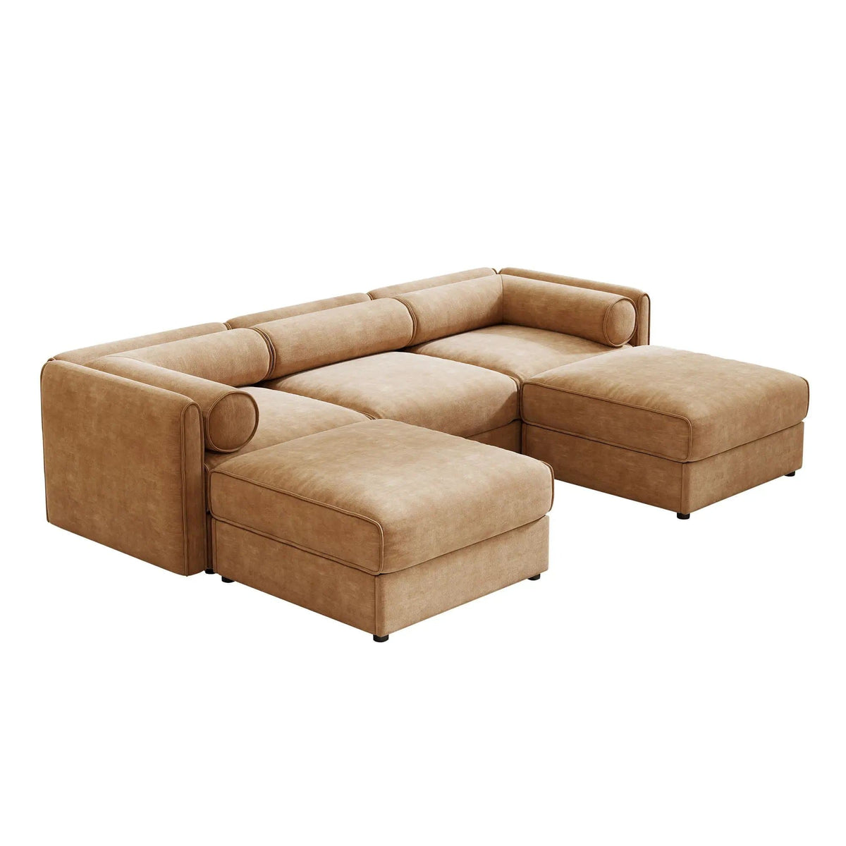 Contemporary Elegant Sofa With Storage And Ottoman 2 Piece Living Room Set | 2 Piece Living Room Set | Living Room Furniture | Living Room