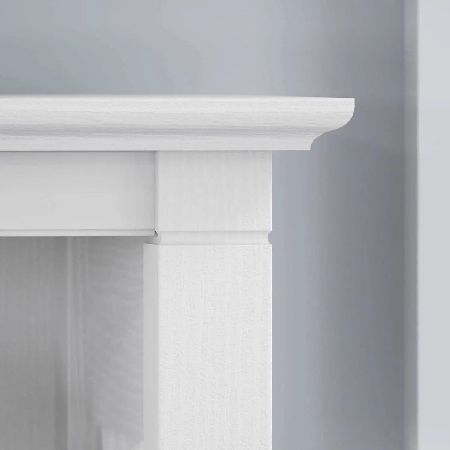 Tall 5 Shelf Bookcase In Pure White Oak Modern Farmhouse from PriceLows™