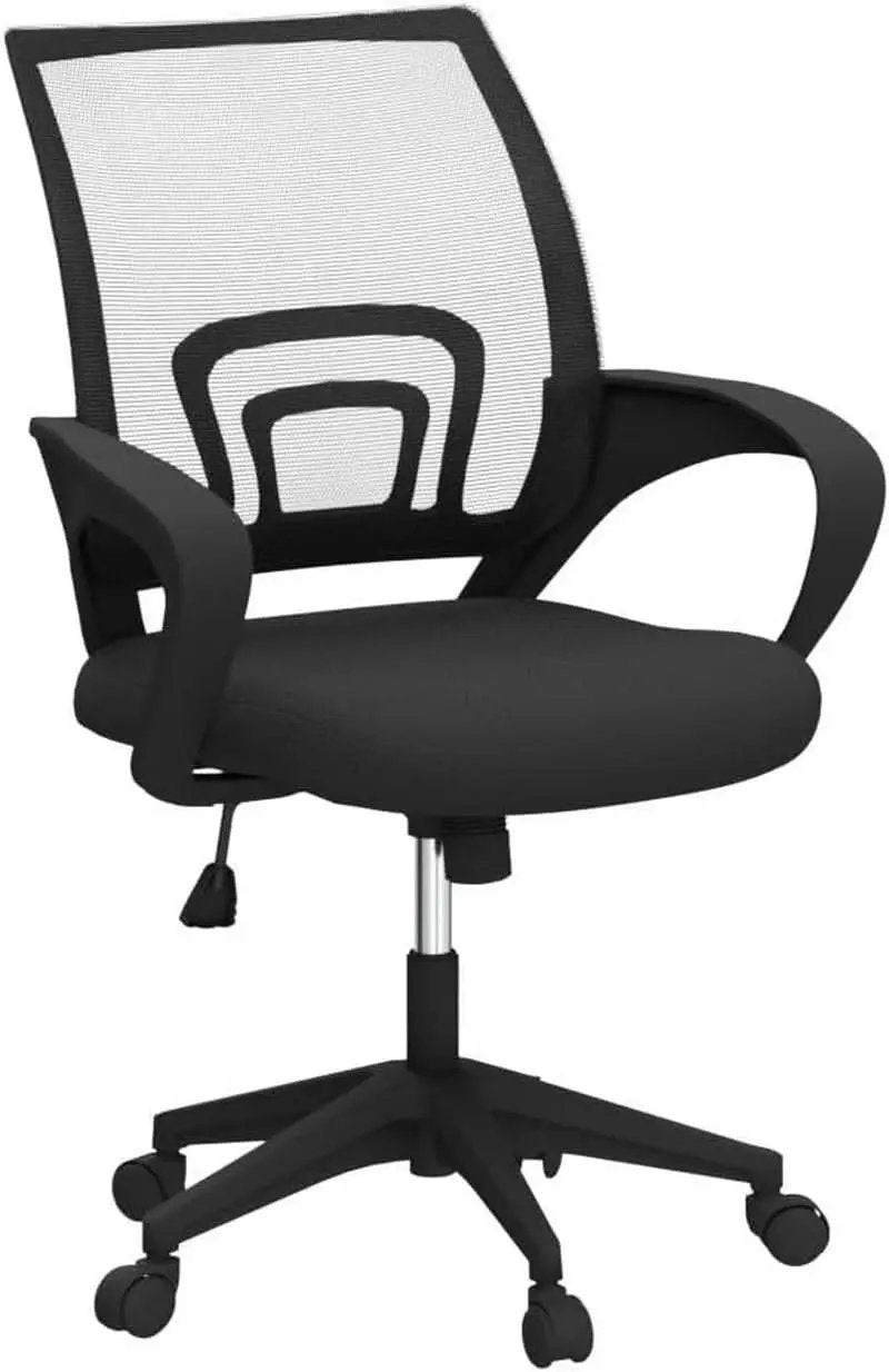 Ergonomic Mesh Office Chair Black Height Adjustable 2 Pack from PriceLows™