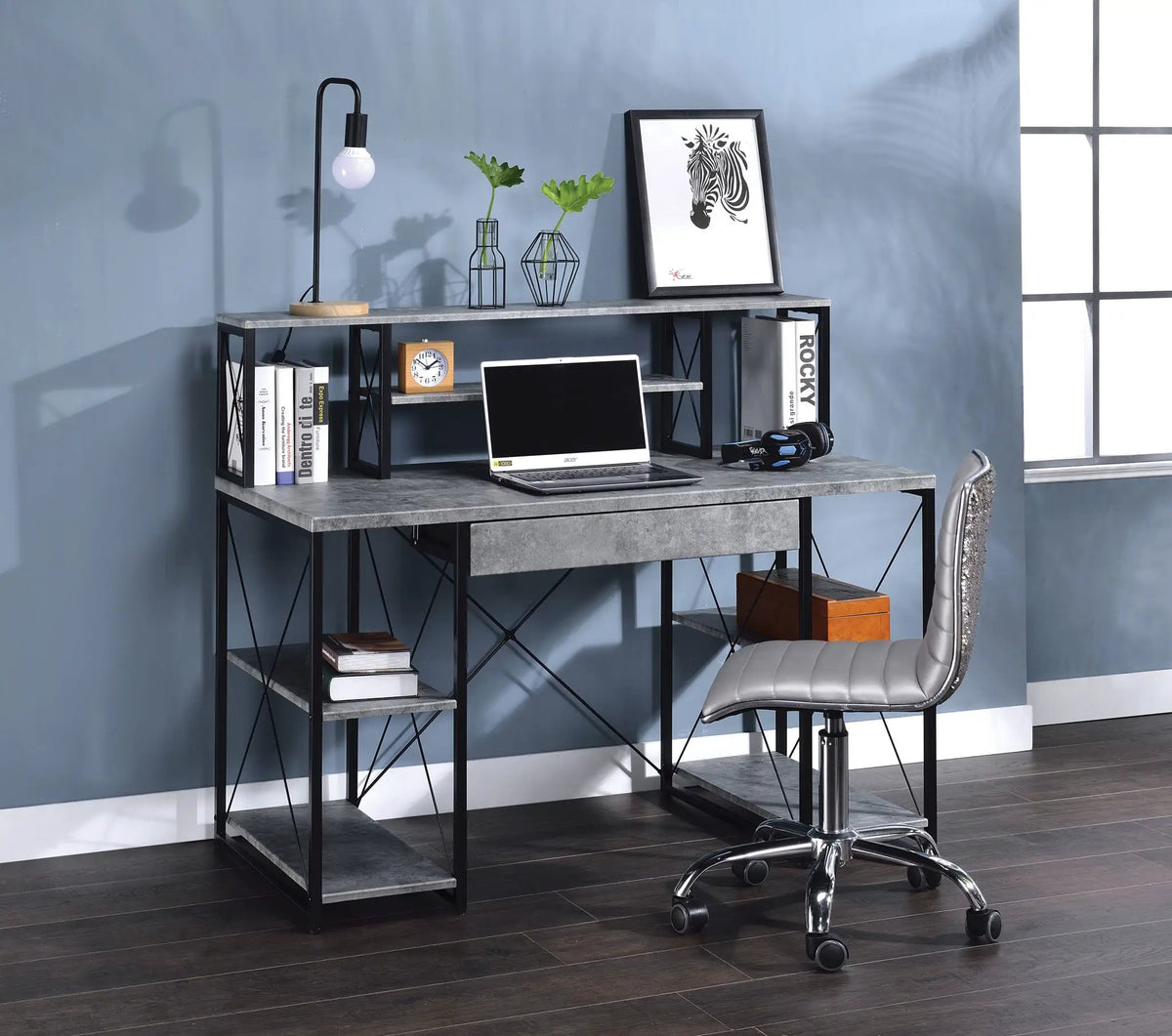 Writing Desk | Spacious Drawer | Eight Compartments | Three Finishes