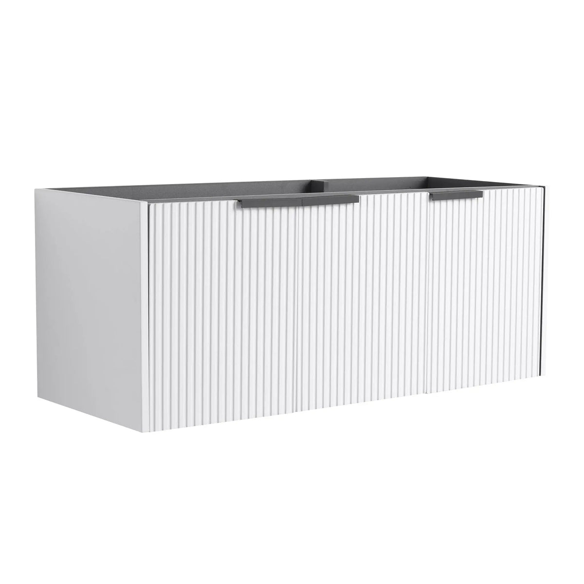Wall Mounted Bathroom Vanity | Soft Close Doors | Wavy Door Panels