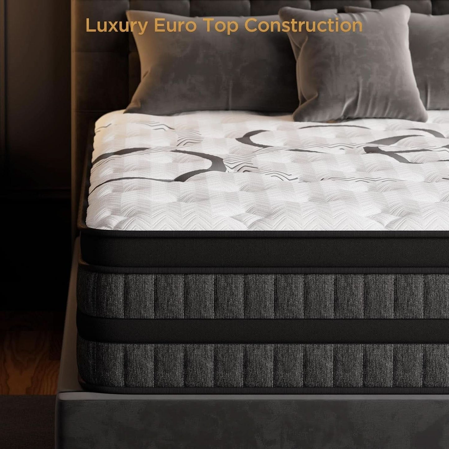 Queen TenInch Premium Gel Memory Foam Hybrid Mattress Eurotop from PriceLows™