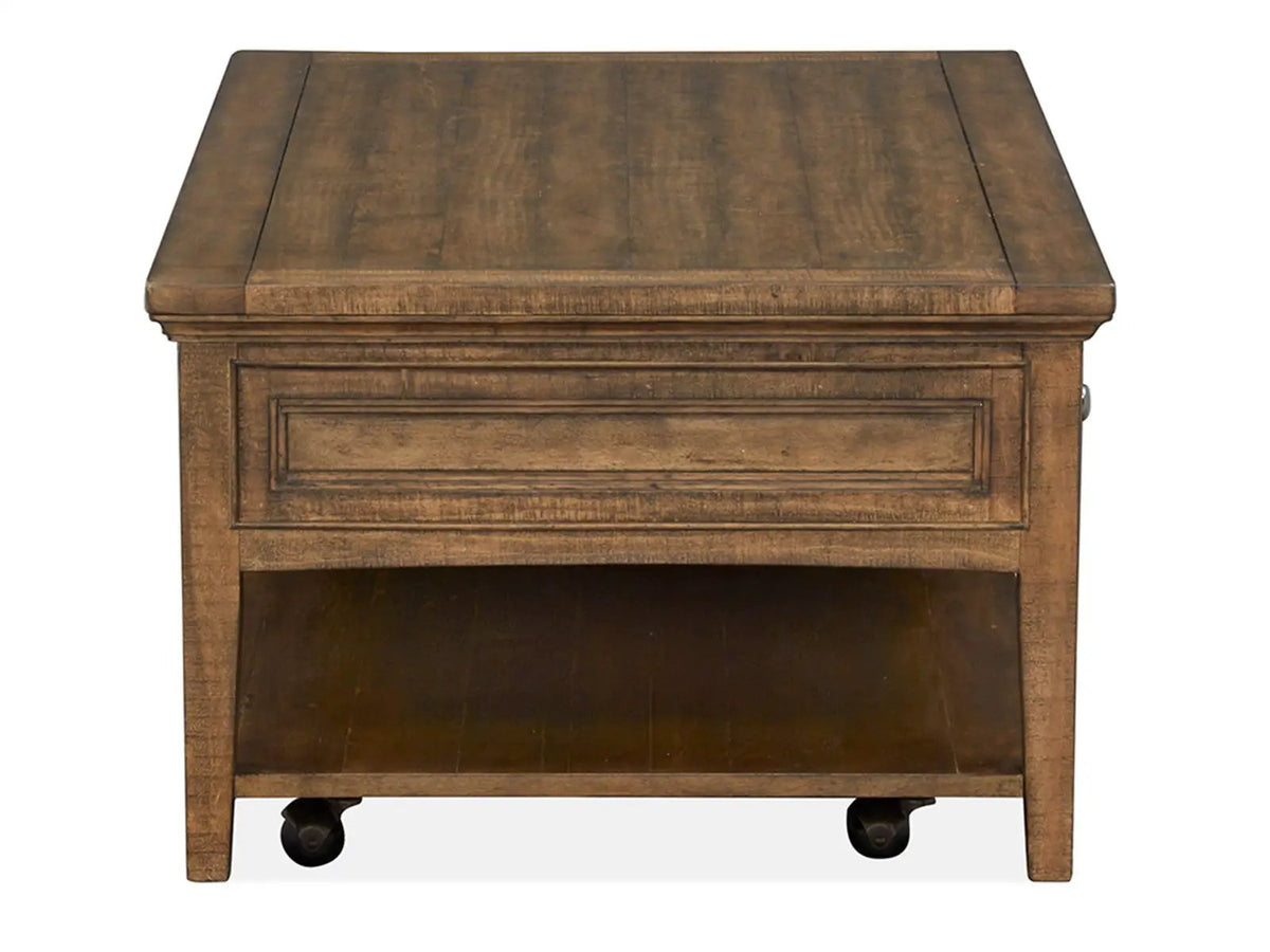 Bay Creek Rectangular End Table | Classic Styling | 26 Inch Width | Stunning Hardware