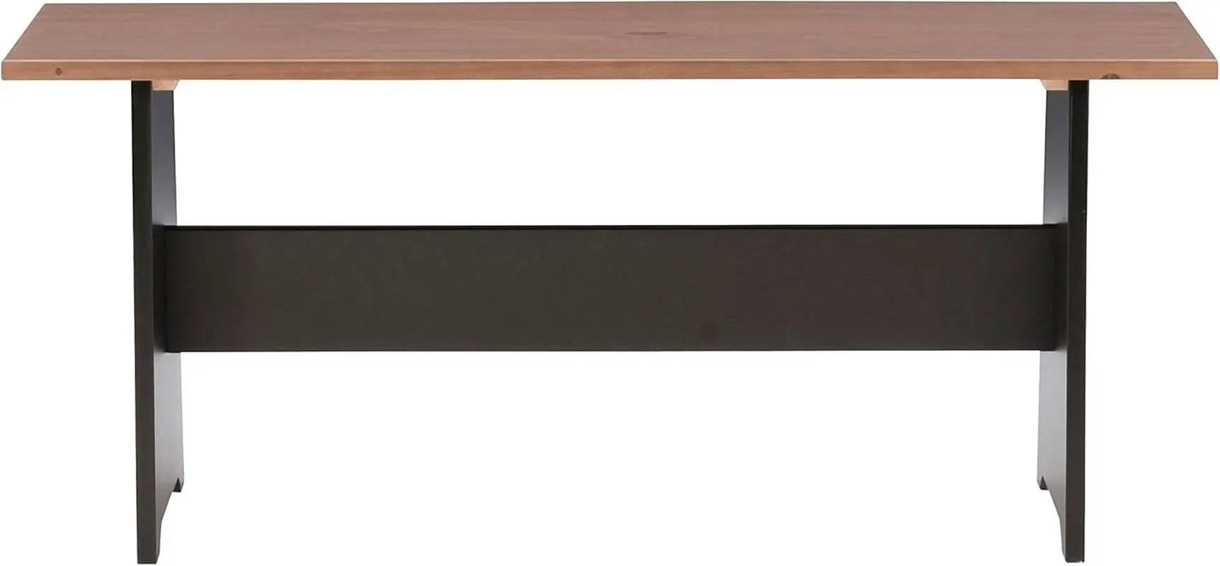 Black Pecan Five Seat Dining Set With Storage Benches from PriceLows™