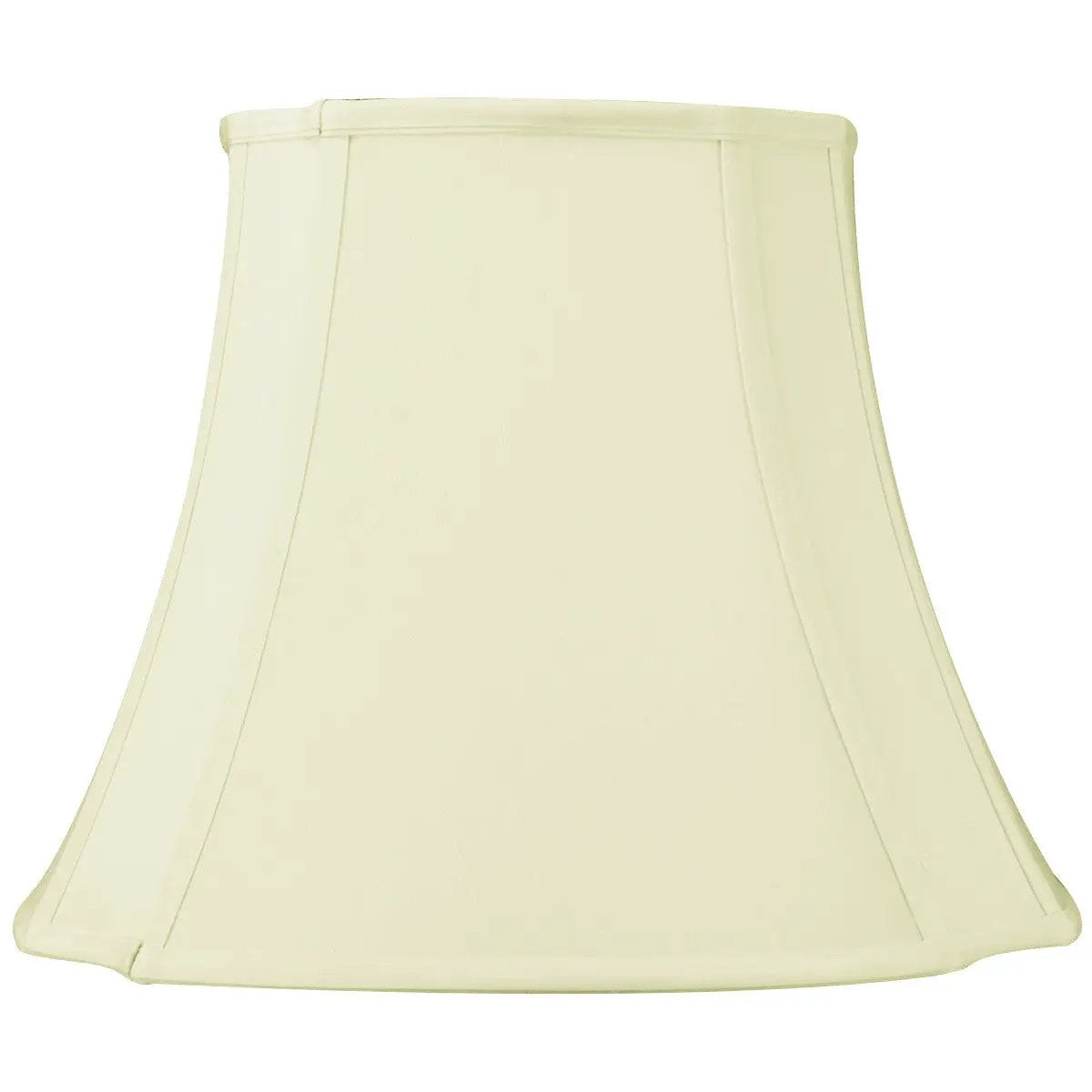 French Oval Lamp Shade | 12 By 12 Inch | Piped Trim | Ivory