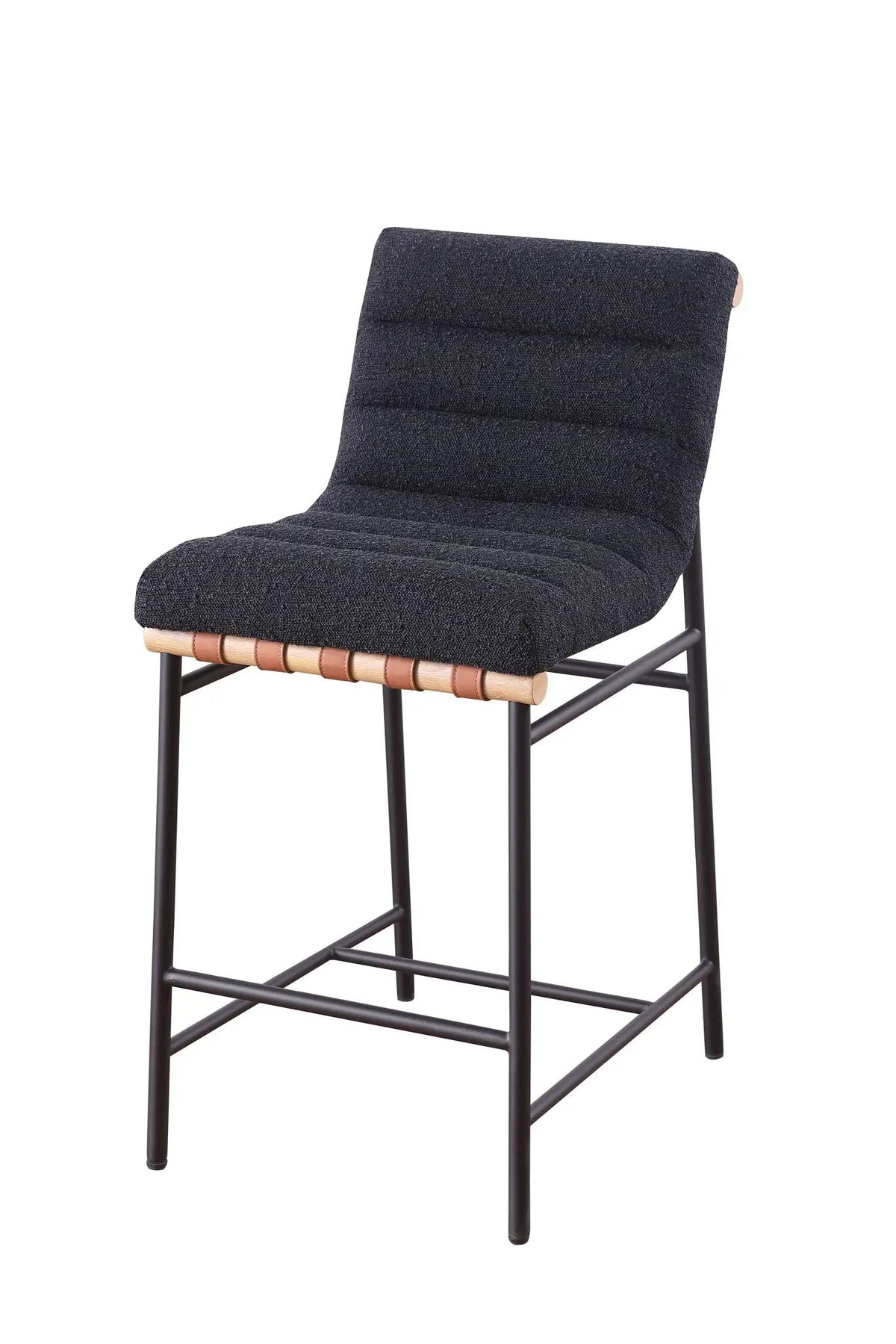Lahni Boucle Counter Height Chair | 17 Inch Seat Width | Fabric Upholstery | Modern Design