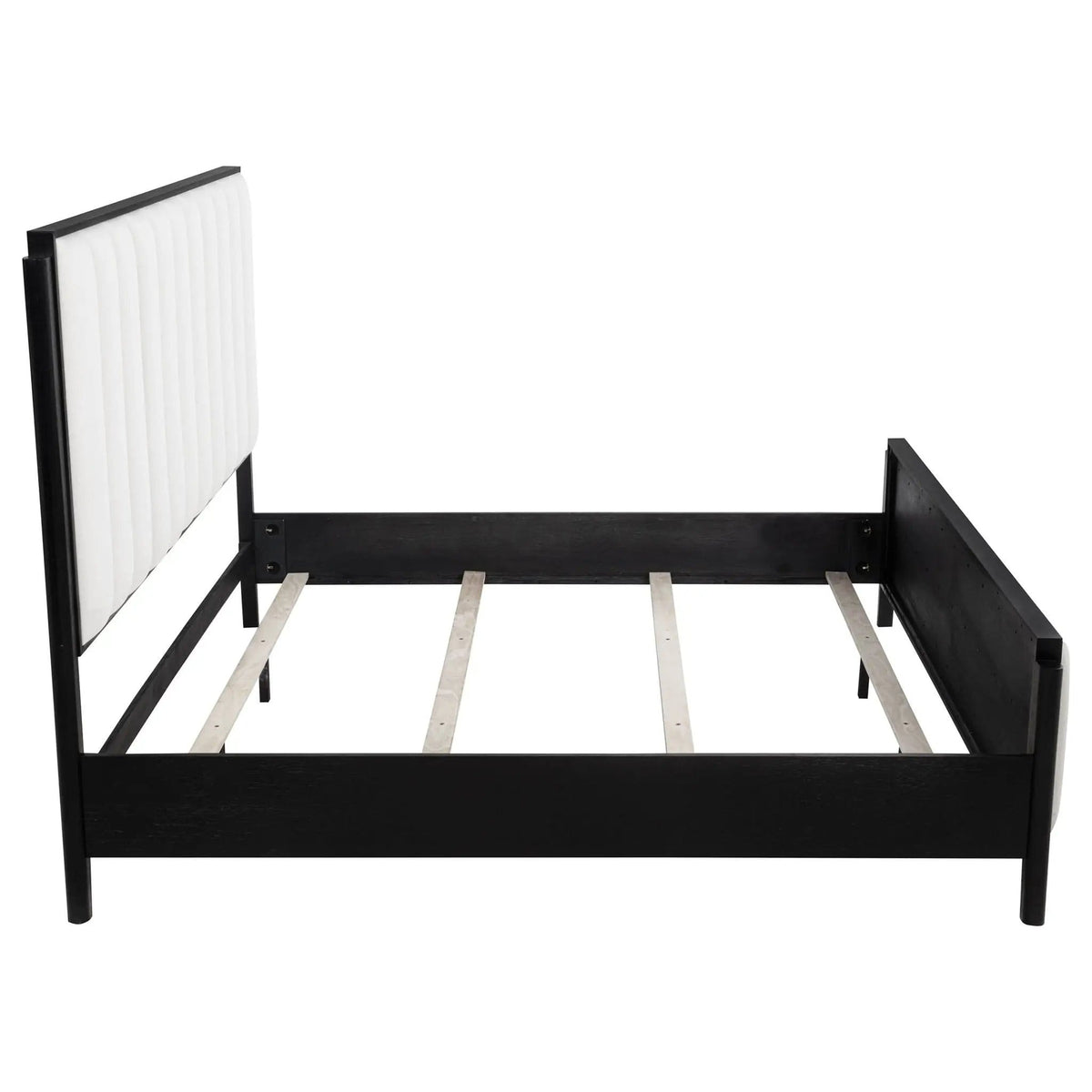 Brookmead 60-inch Upholstered Eastern King Bed | 80 x 85 x 60 in | Wood | Black
