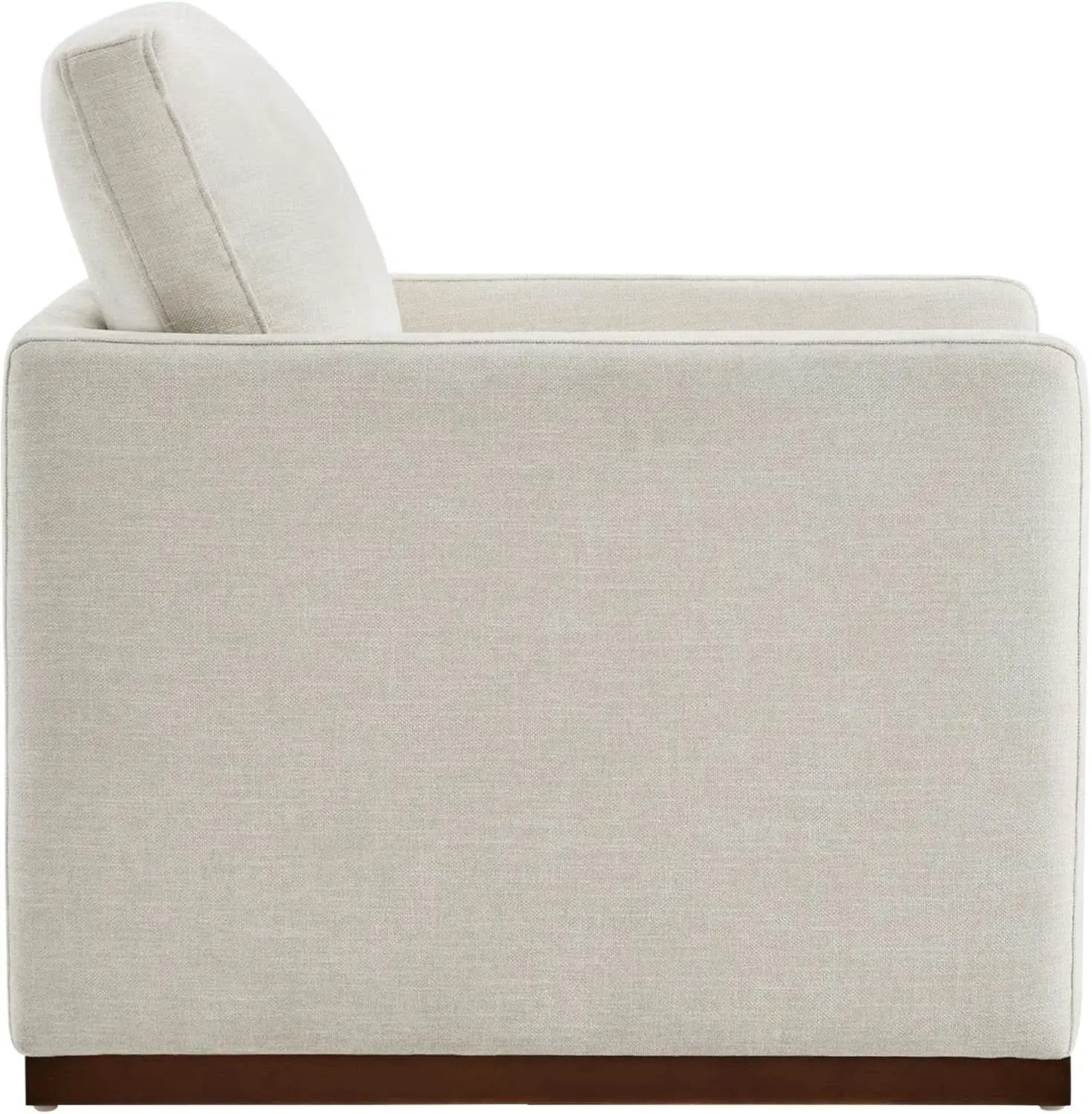 Swivel Linen Accent Armchair Mid Century Modern 360 Swivel from PriceLows™