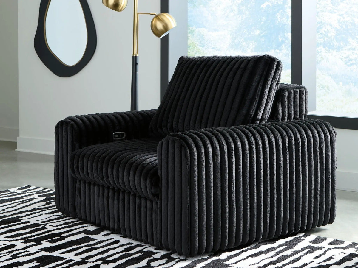 HamlinBay Power Gliding Chaise | Loose Back Cushion | Large Shaped Arms | Power Glide Function