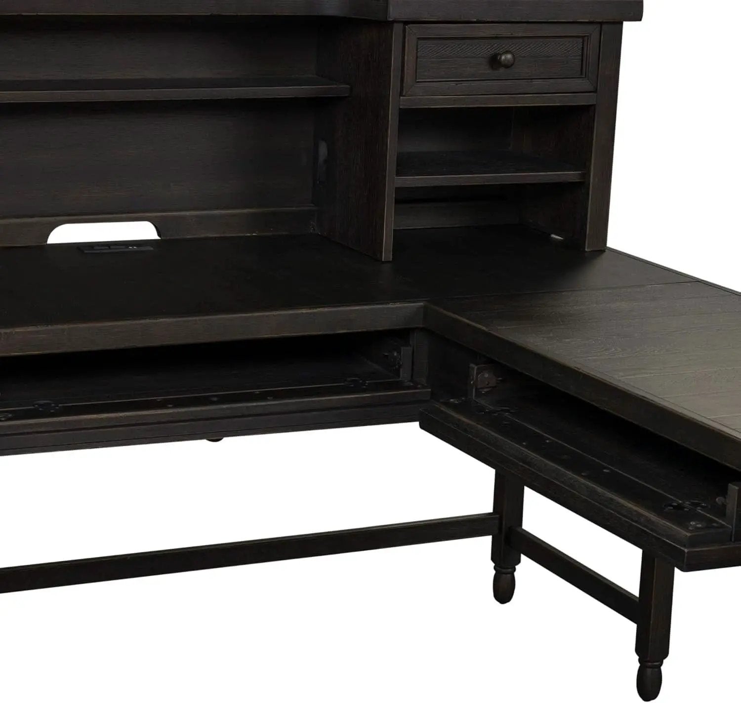 L Shaped Workstation With Integrated Charging Ports from PriceLows™