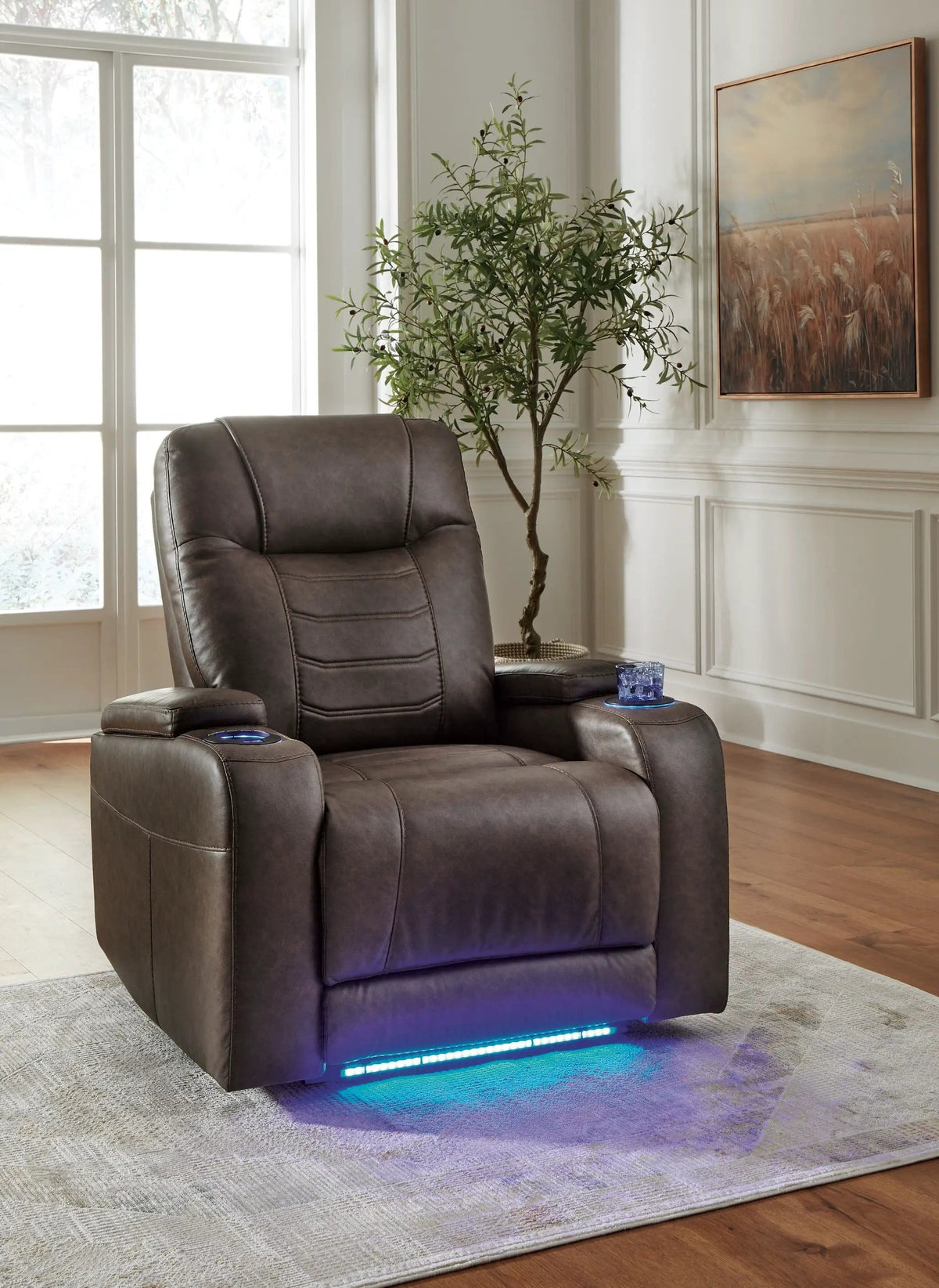 Schooner Rocks Power Recliner / Adj Headrest Reclining Chair | 2 Pieces | Living Room Furniture | Living Room