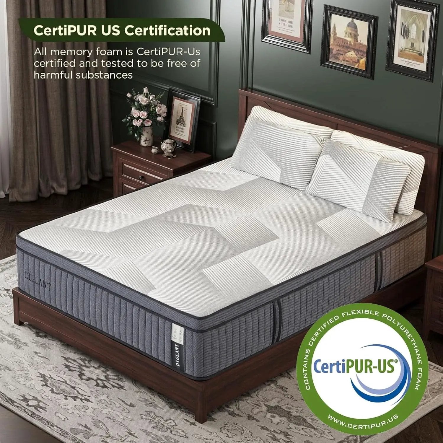Queen Hybrid Memory Foam Mattress 14 Inch from PriceLows™