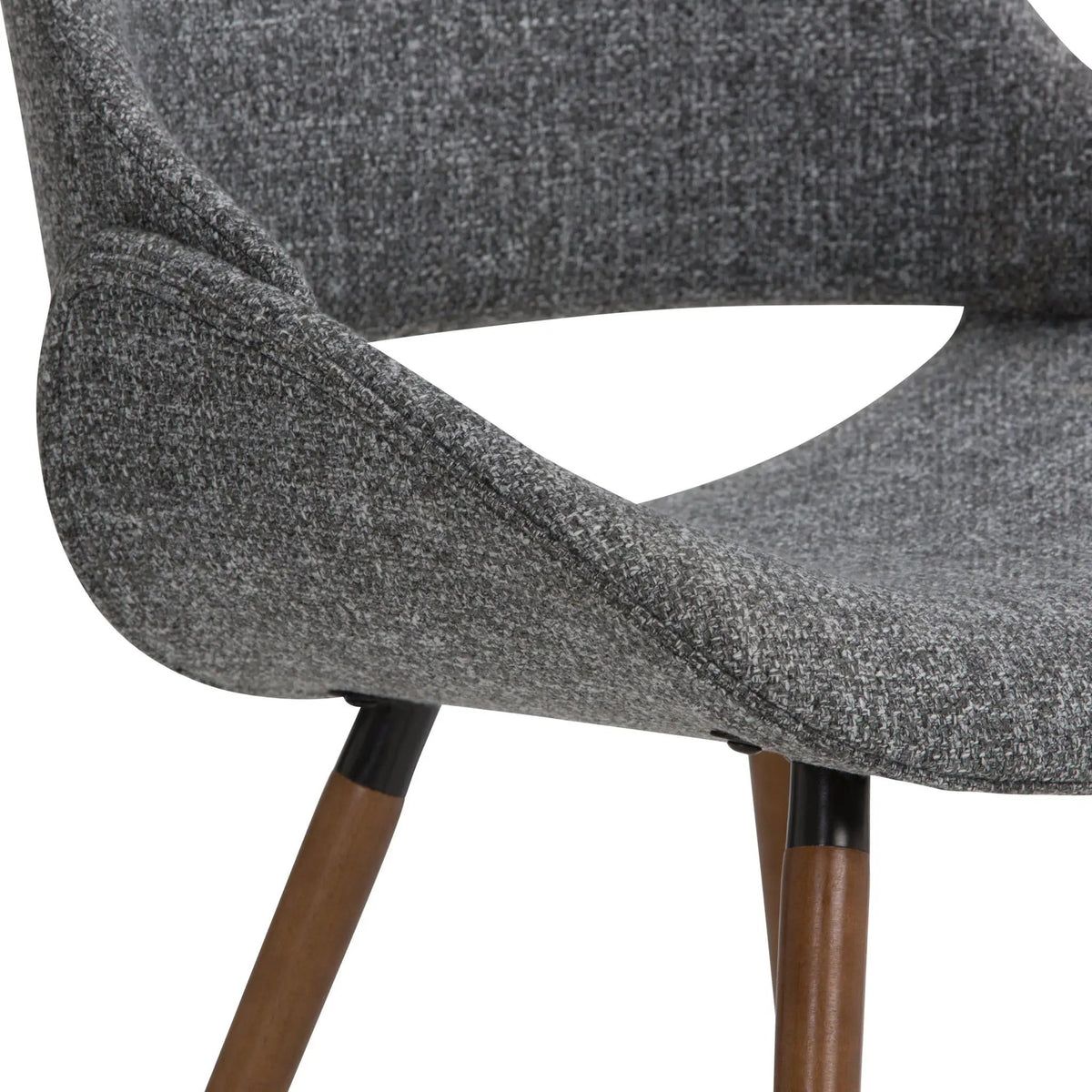 Malden Upholstered Bentwood Dining Chair | Mid Century Modern | Solid And Engineered Wood | High Density Foam