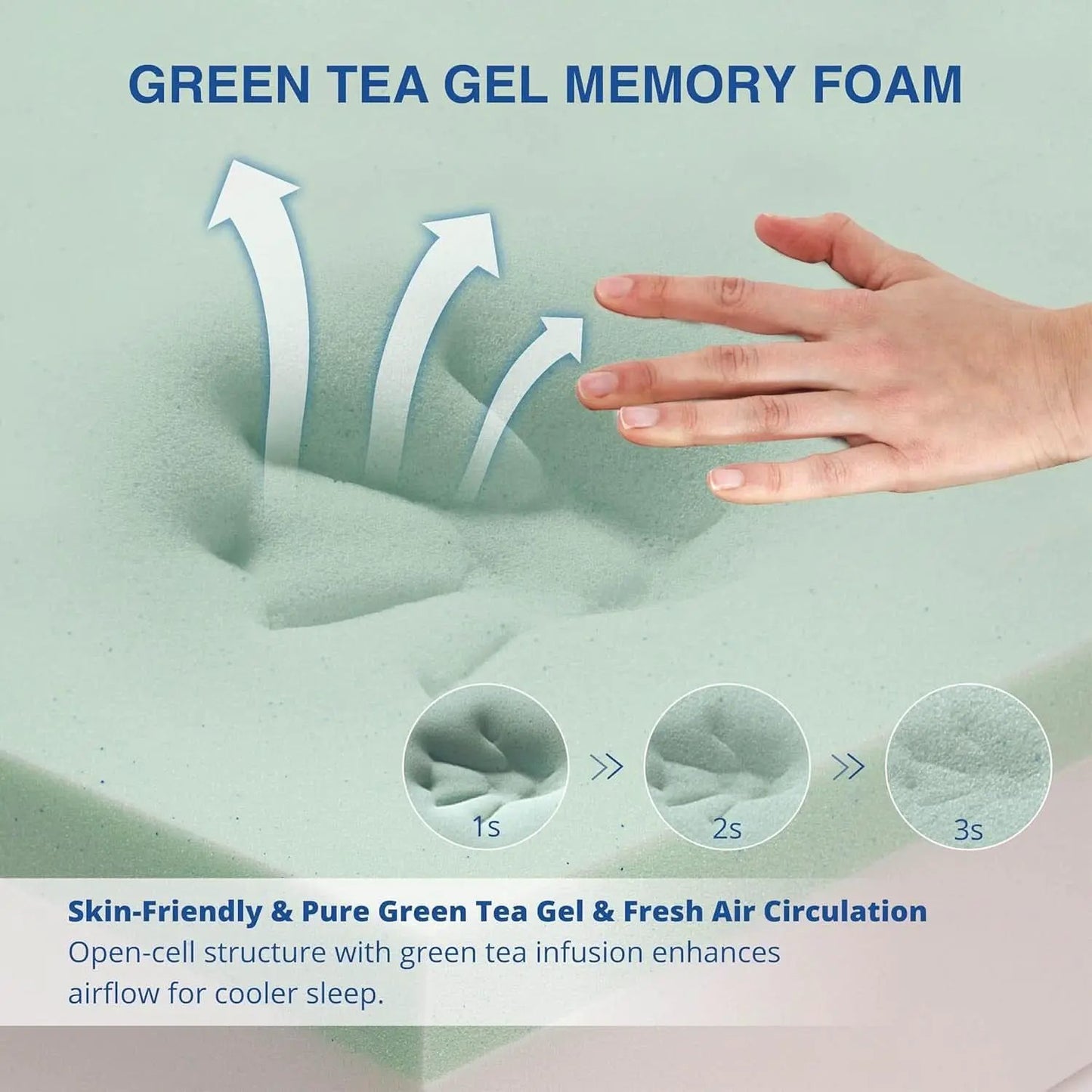 Queen Memory Foam Mattress Gel Cooling CertiPur US Certified from PriceLows™