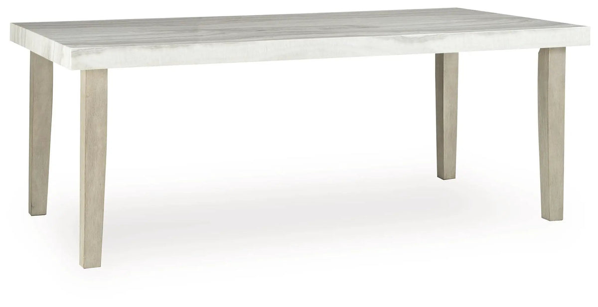 Larawyn Counter Height Dining Table | 42 Inch Square | Faux Marble Top | Gray Veining