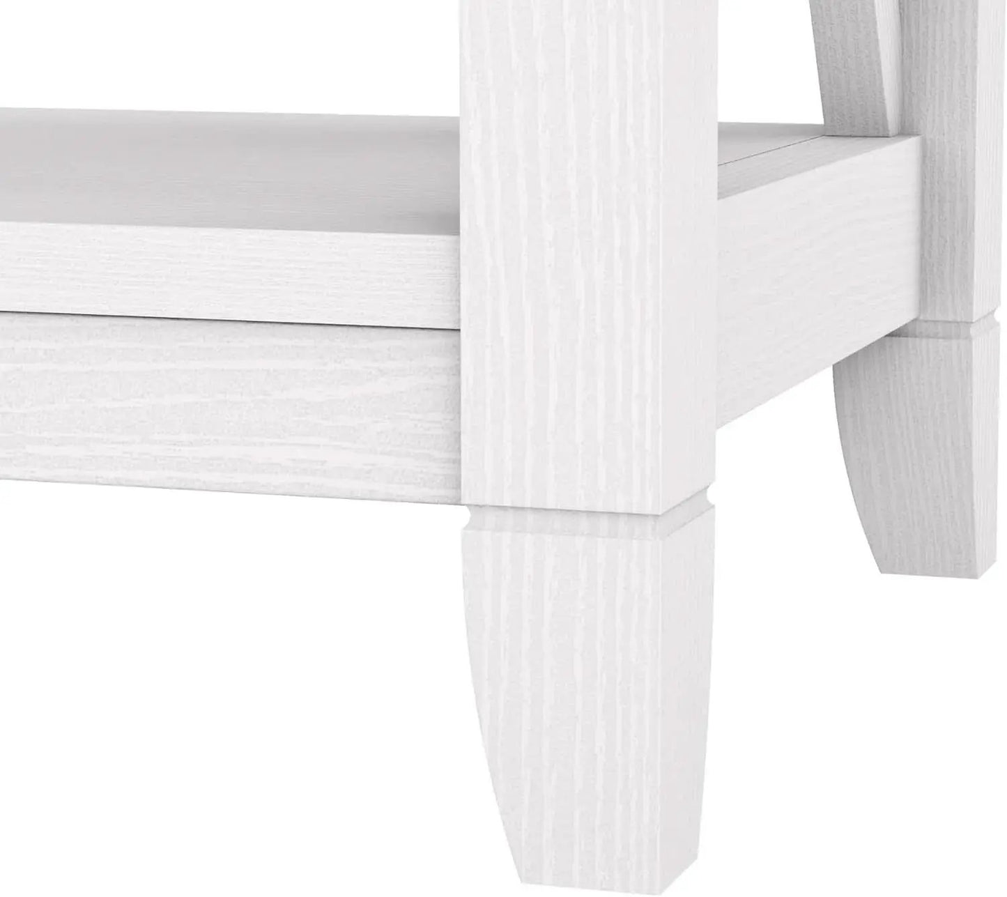 Tall 5 Shelf Bookcase In Pure White Oak Modern Farmhouse from PriceLows™