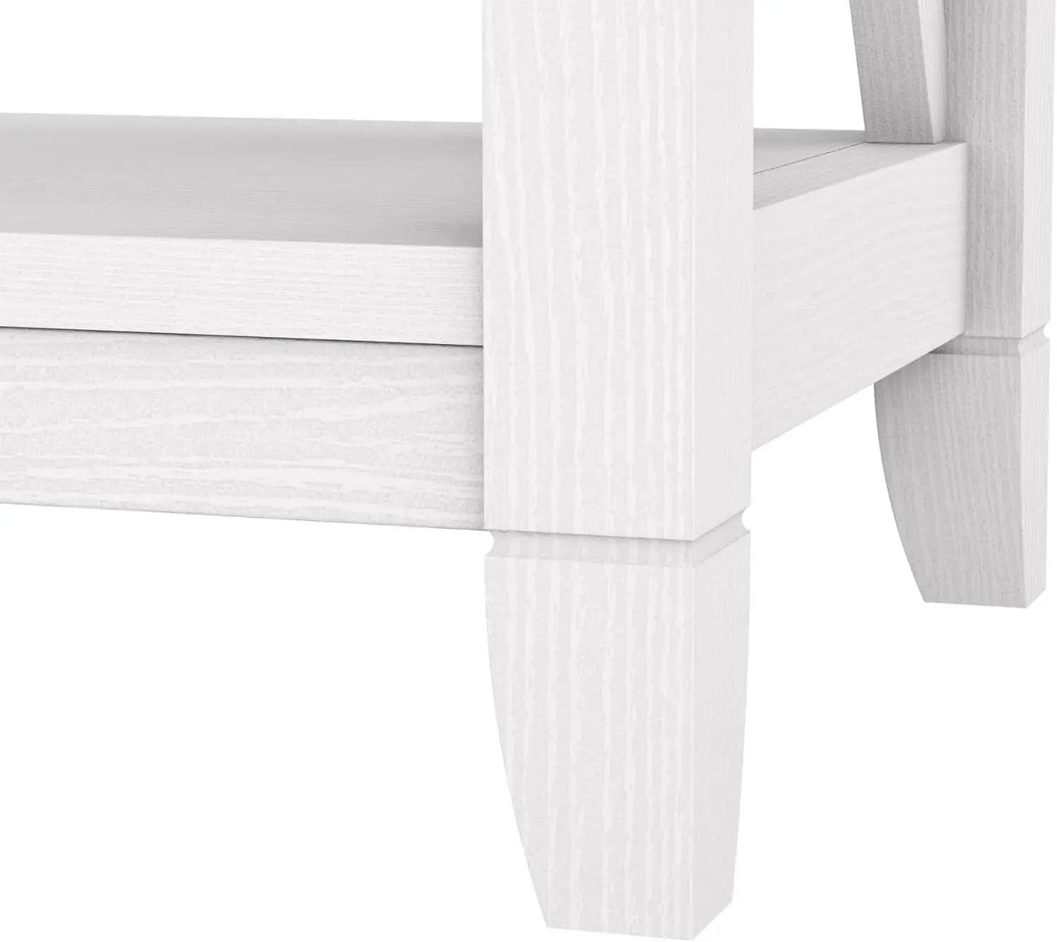 Tall 5 Shelf Bookcase In Pure White Oak Modern Farmhouse from PriceLows™