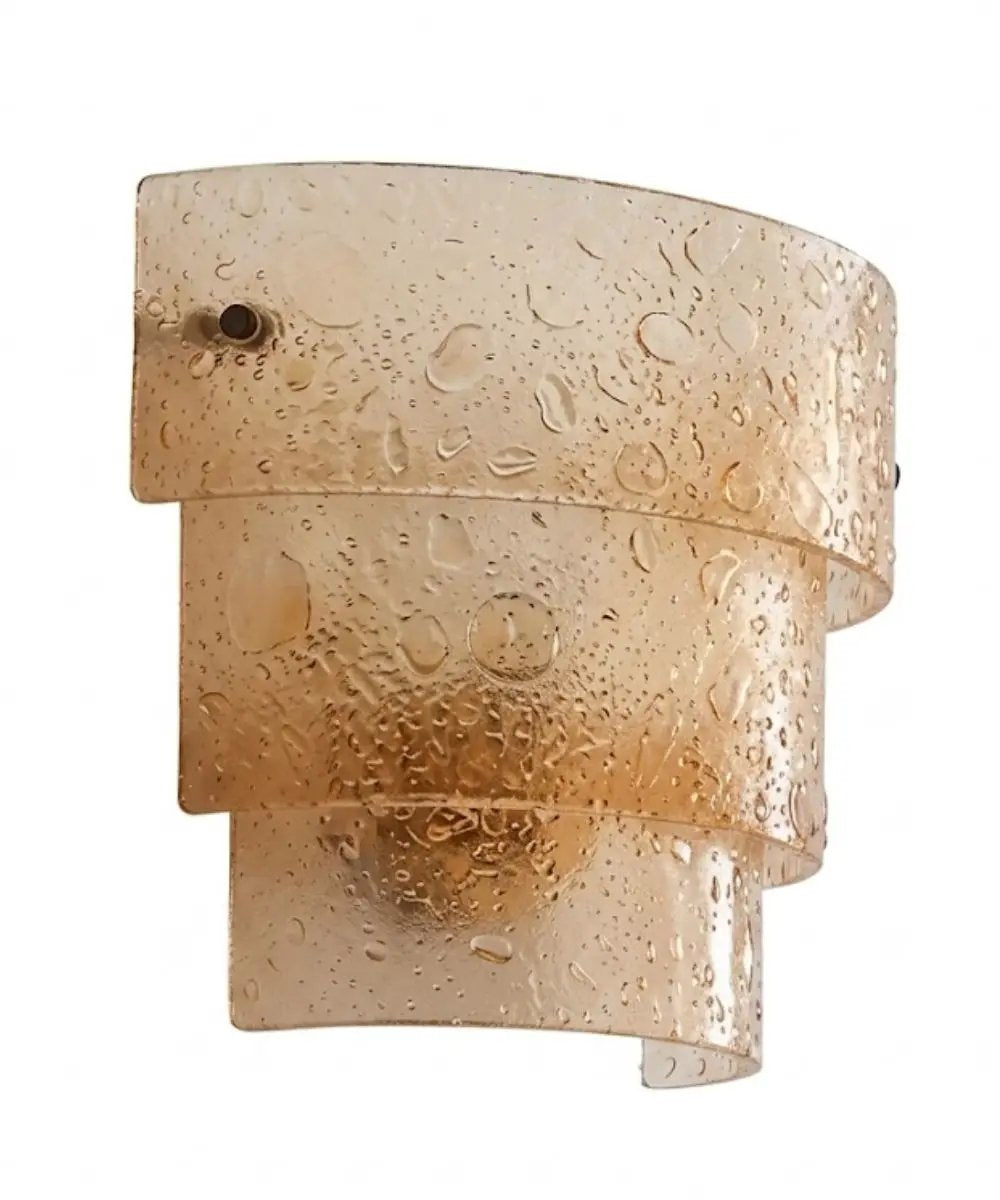 Wall Sconce | 13 Inch Wide | 1 Light | Bronze Bubble Glass