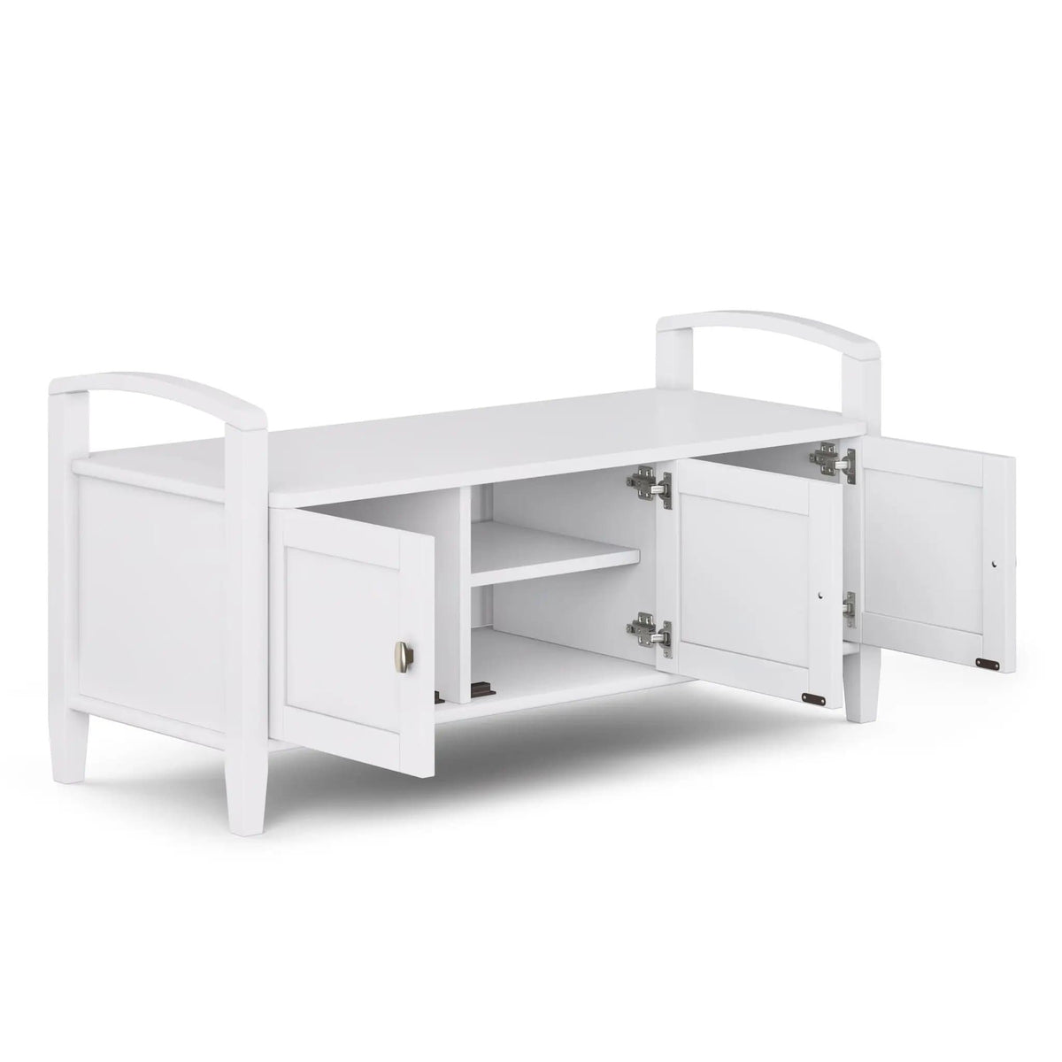 Warm Shaker Handcrafted Entryway Storage Bench | 2 Pieces | Solid Wood | Home