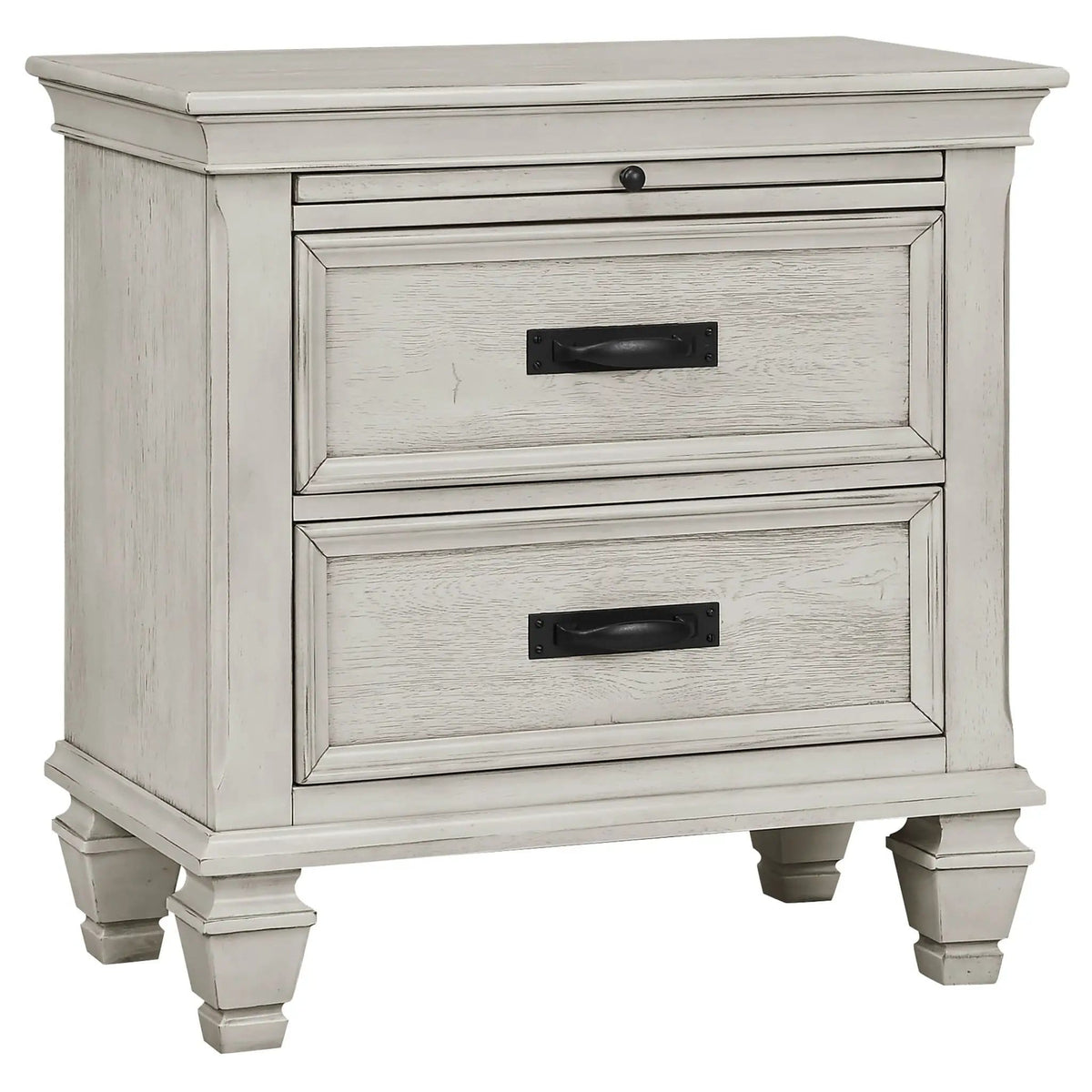Franco 5-piece Queen Bedroom Set Distressed | 5-Piece Set | Bedroom Furniture | White