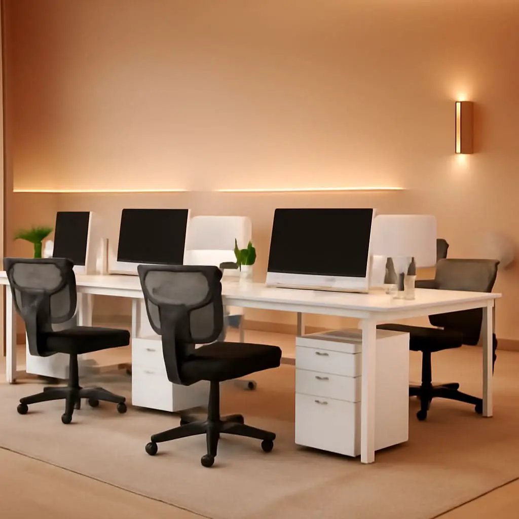 Ergonomic Mesh Chair With Adjustable Height And Wheels from PriceLows™