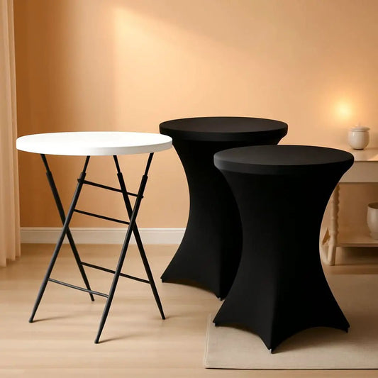 32 Inch Bar Height Folding Cocktail Tables Removable Legs from PriceLows™