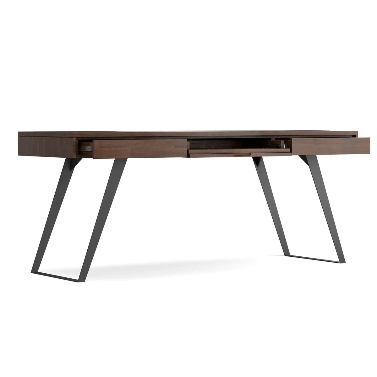 Lowry Handcrafted Desk | 5 Pieces | Metal | Home Office