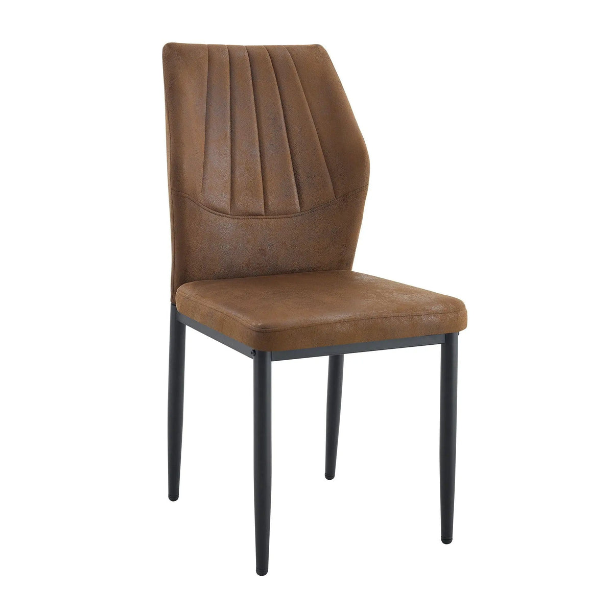 Dining Chairs With Shell Pattern, Comfort And Style Chair Set | 2 Pieces | Fabric & Metal | Dining Room