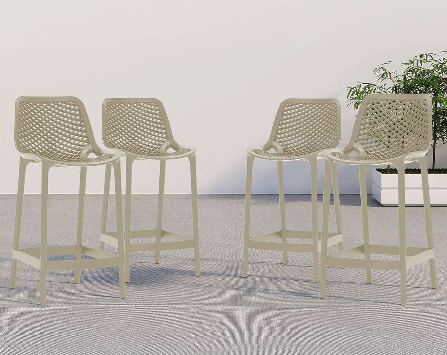 Contemporary Weather Resistant Outdoor Patio Stool Set from PriceLows™