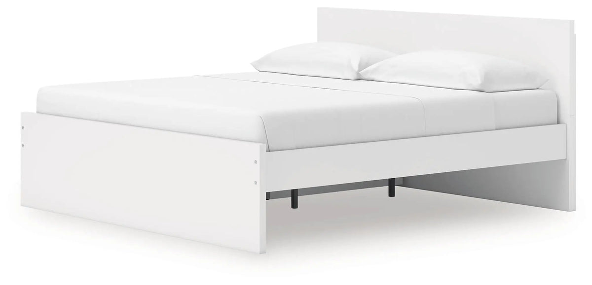 Onita Panel Platform Bed | Minimal Design | Ultra-Clean Lines | Easy-Elegant Solid Finish