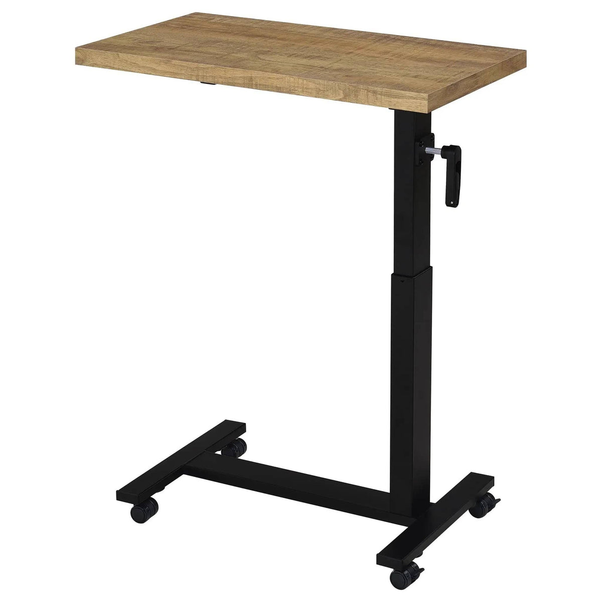 Westpark Height Adjustable Mobile Bedroom C-Table Mango | 28 x 15.5 x 27.75 in | Steel & Wood | Bedroom