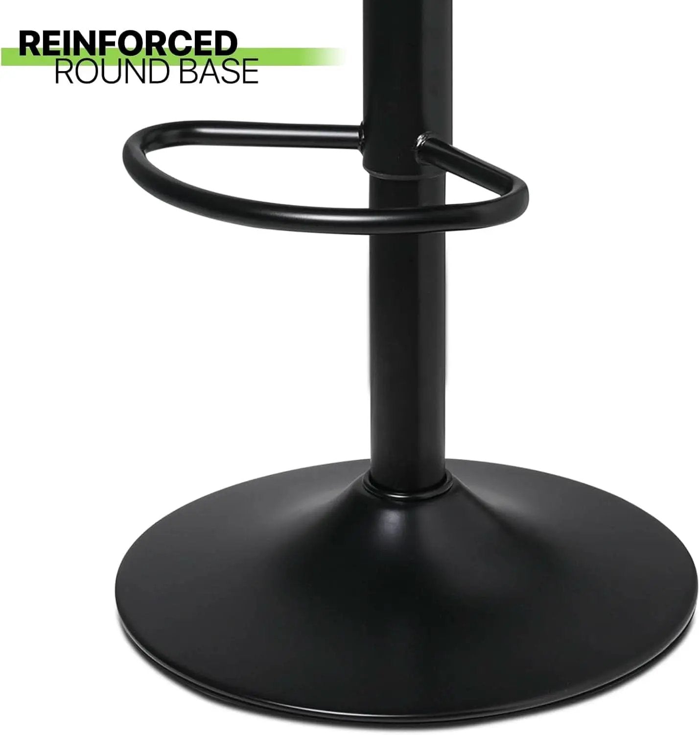 Bar Stools Set Of 2 Adjustable Counter Height PU Leather from PriceLows™