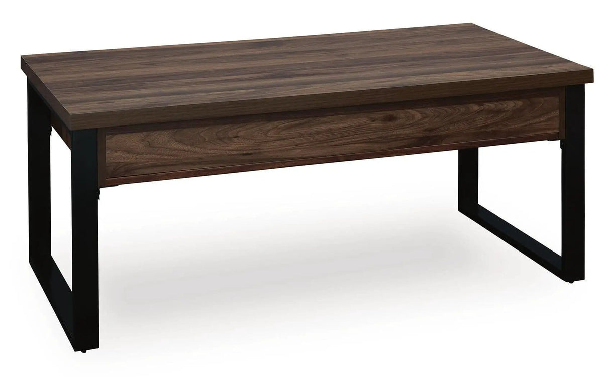 Wickman Falls Rectangular Table | 2 Pieces | Metal & Wood | Home