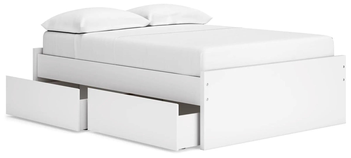Platform Bed | Four Storage Drawers | Clean Minimal Design