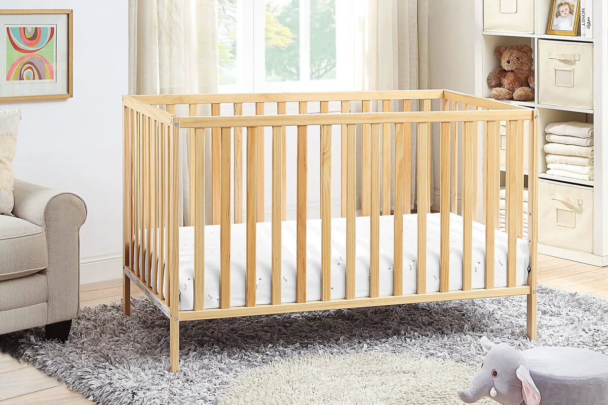Palmer 3-In-1 Island Crib | Convertible To Toddler Bed And Daybed | Solid Wood Construction | Soft Color