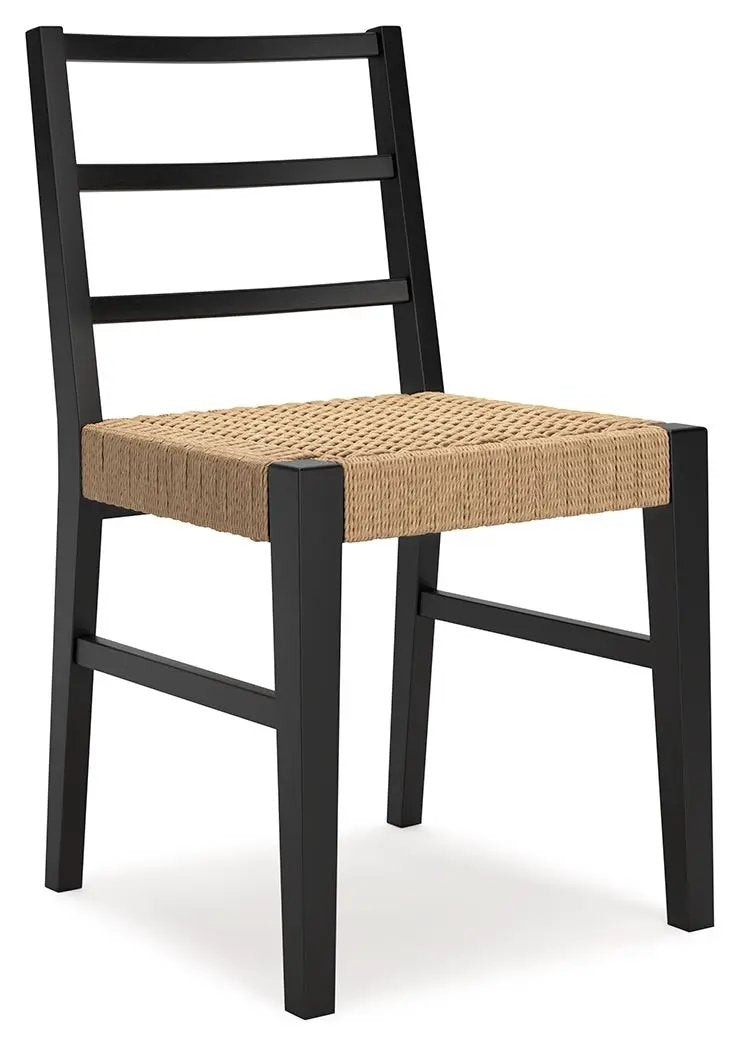 Isanti Dining Side Chairs | Set Of 2 | Light Brown And Black | Dining Room