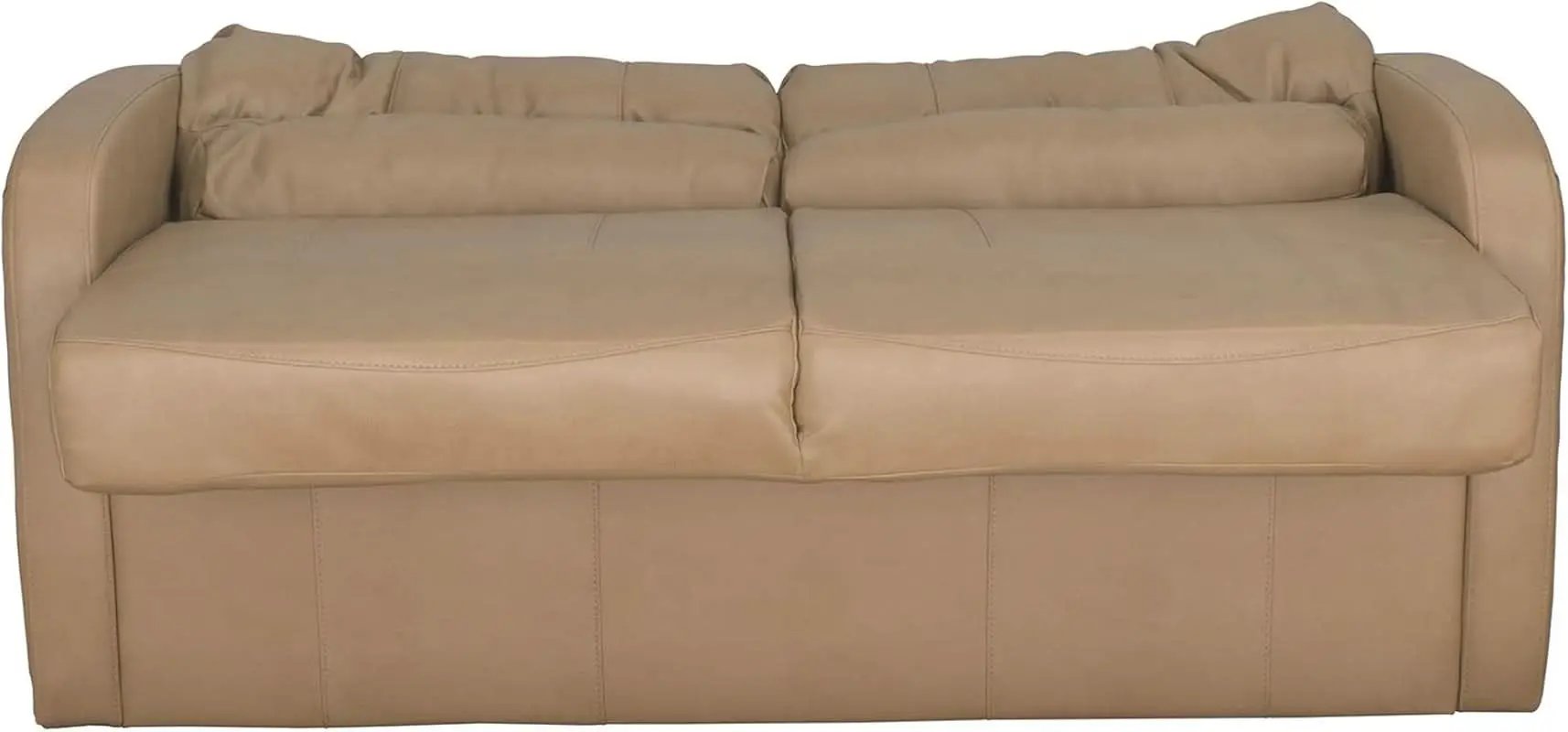 65 Inch Jack Knife RV Sleeper Sofa Toffee Leather PUPro Plus from PriceLows™