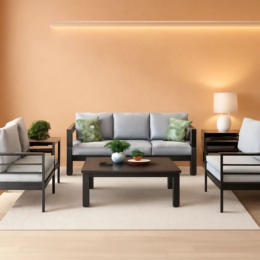 5 Piece Modern Aluminum Outdoor Patio Sectional Set from PriceLows™