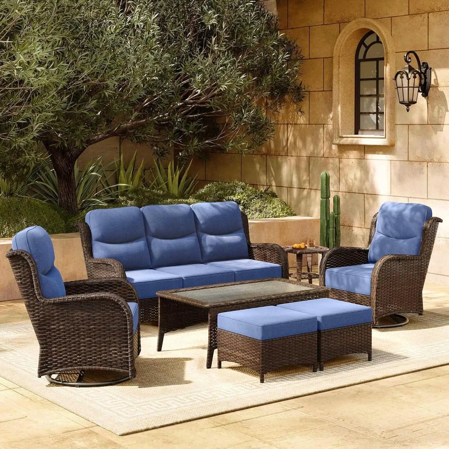 Luxury Outdoor Patio Furniture Set with Thick Cushions from PriceLows™