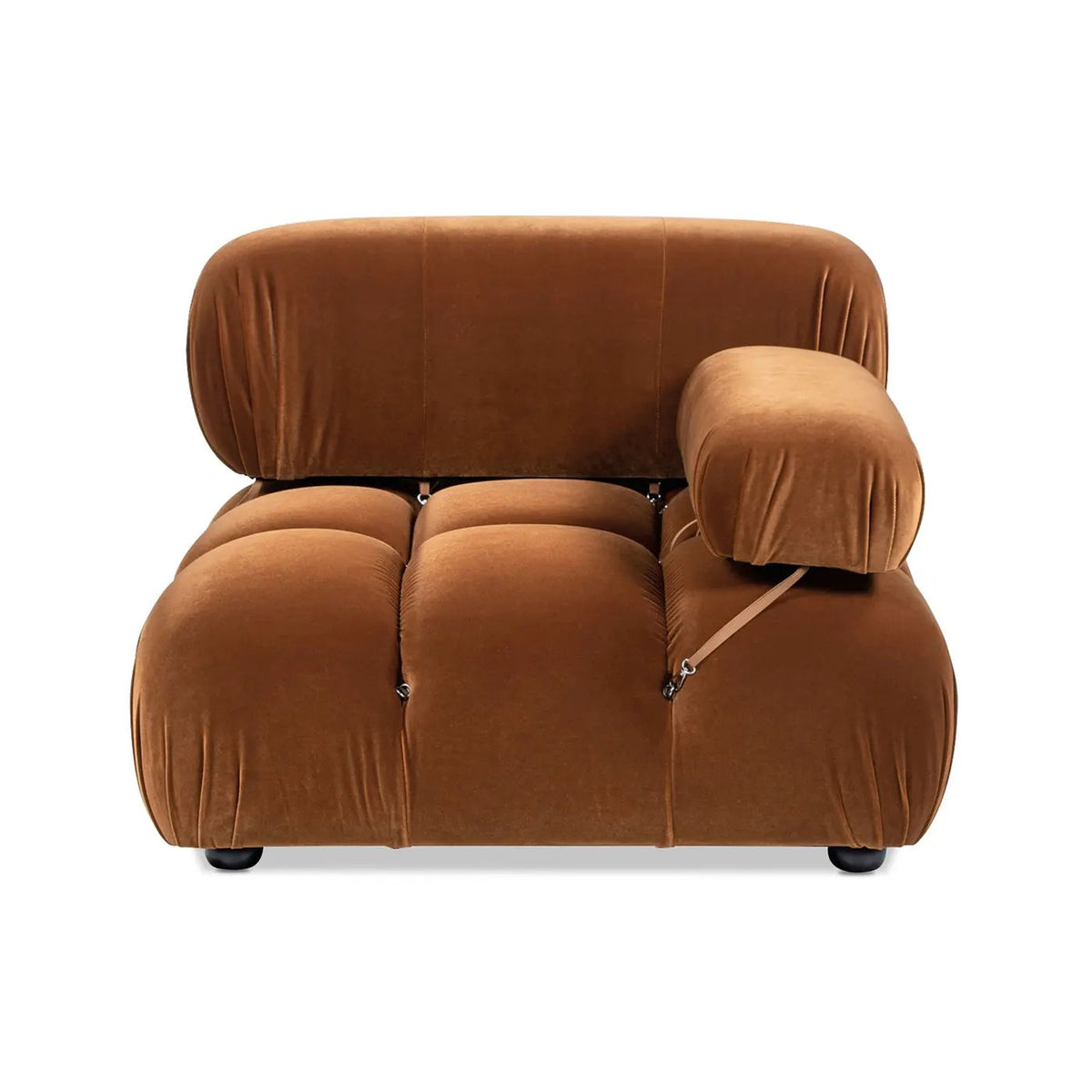 Marcel Bubble Modular Lounge Arm Chair | 15 Inch Low Seat | High-Density Foam | Modern Design