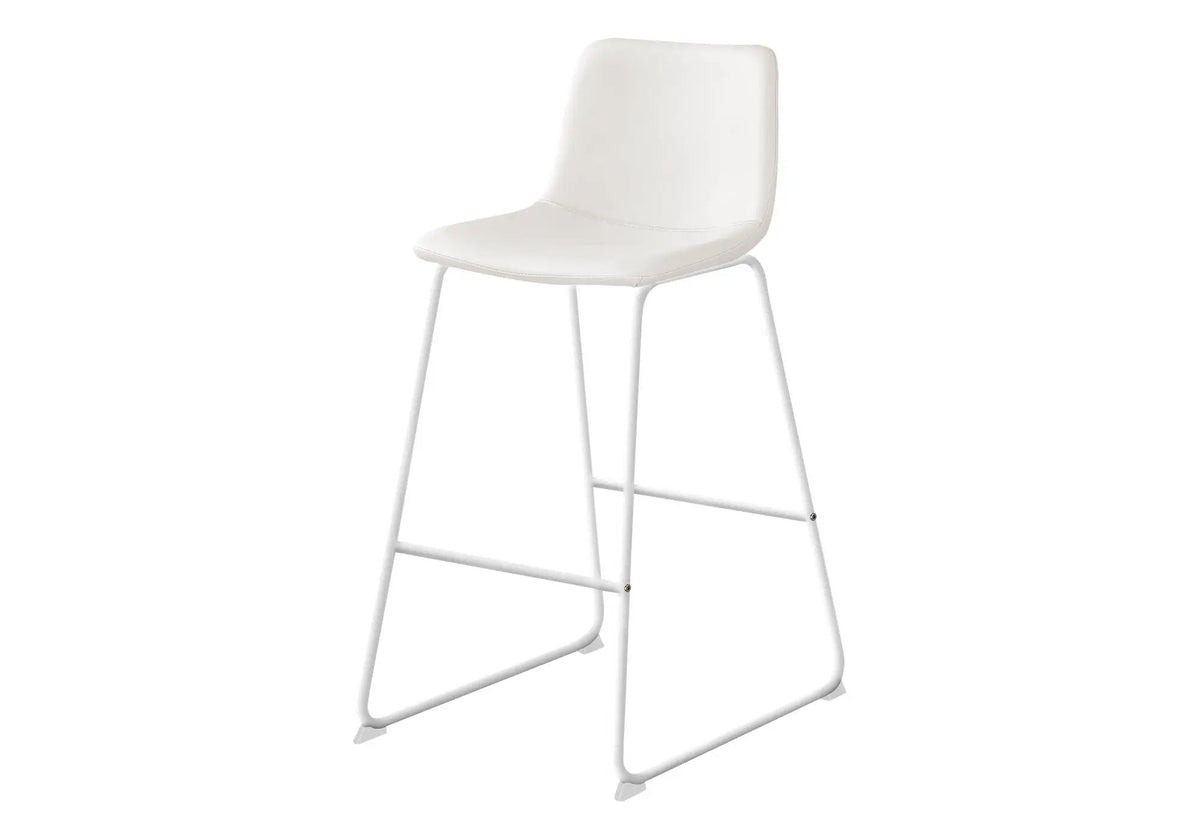Bar Height Office Chair | Standing Desk Chair | Slim Metal Frame | Contemporary Design