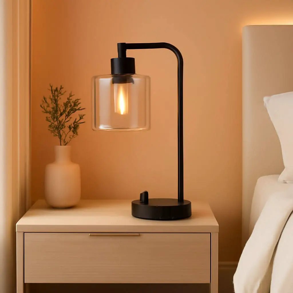Industrial Desk Lamps 2 Pack Dimmable With USB C Ports from PriceLows™