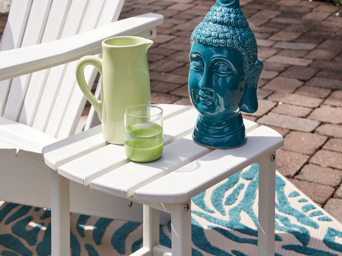 Sundown Treasure Outdoor End Table | MEGA-TUFF Polyethylene | Cottage Style | Weather Resistant