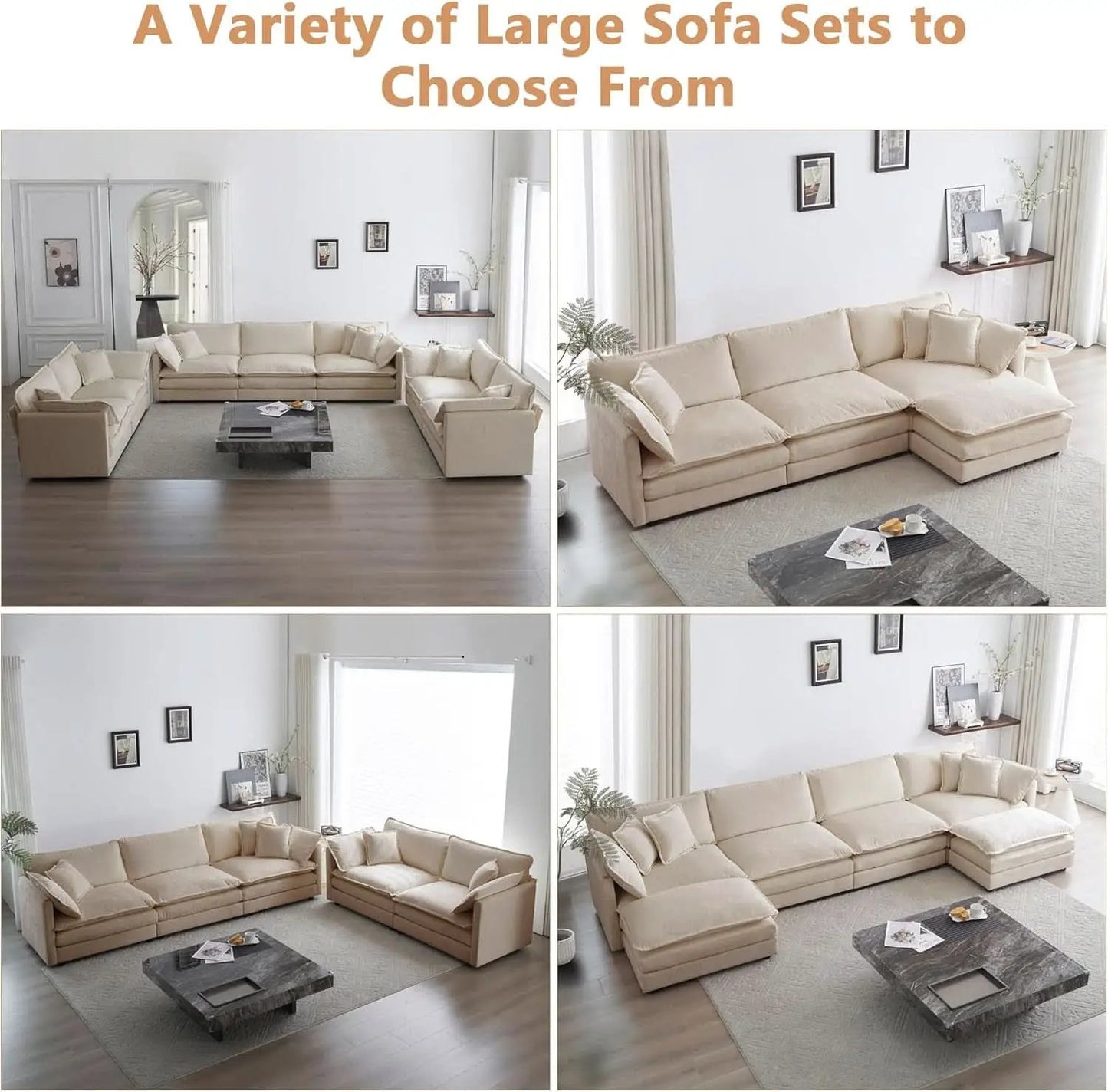 Light Coffee Chenille 2 Piece Loveseat Couch And Armchair from PriceLows™