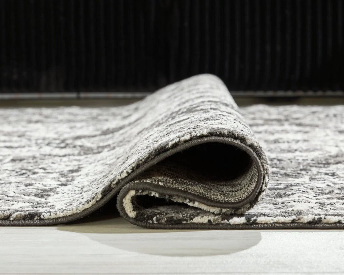 Glennisman Area Rug | 94.75 x 119.5 Inch | Botanical Pattern | Neutral Tones