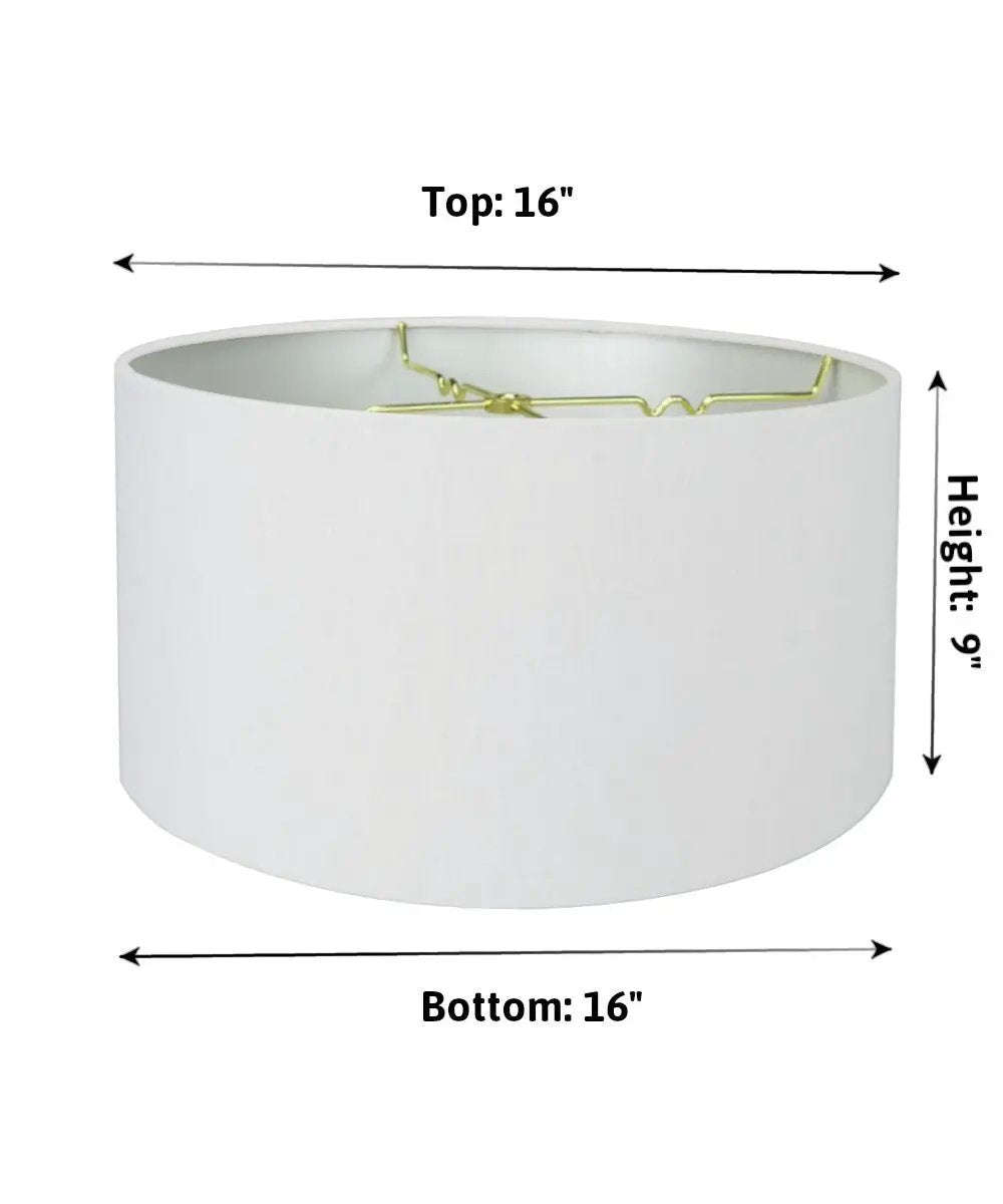 Two Light Swag Pendant | 16 Inch Width | White Linen Drum | Plug In