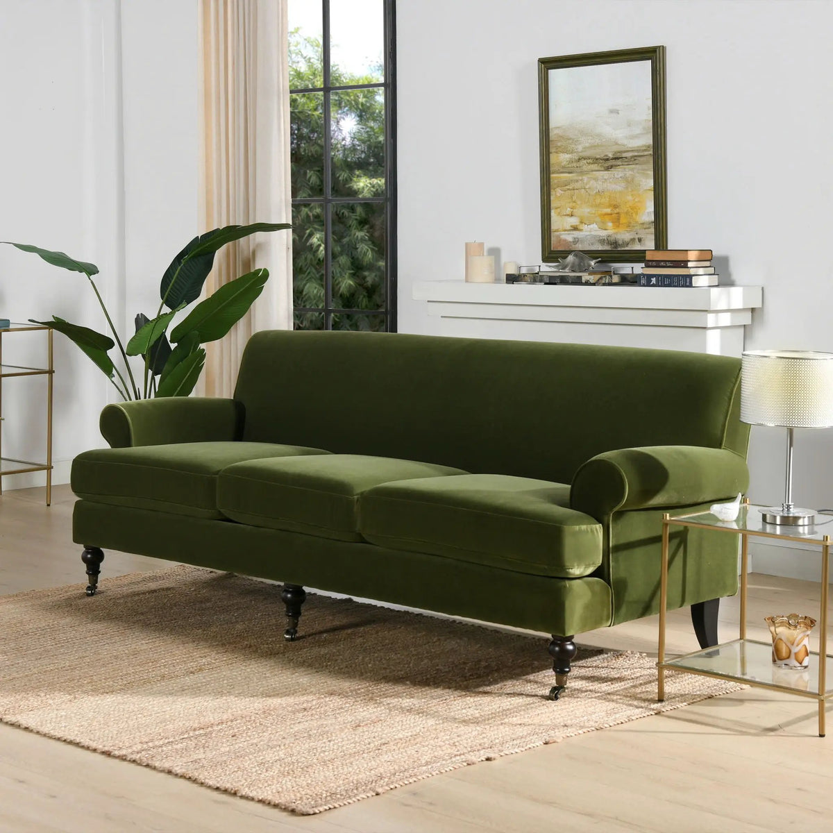 Alana Lawson Sofa | Three Cushion Tightback | Kiln-Dried Birchwood Frame | 88 Inch Length