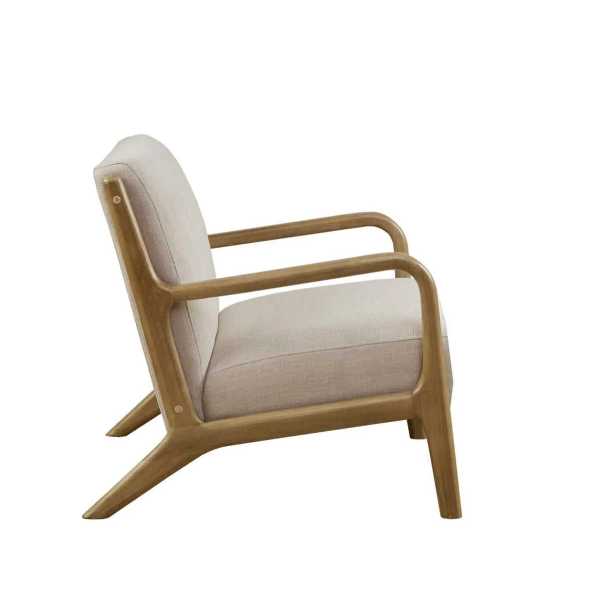 Mid Century Lounge Chair | Solid Wood Frame | High Density Foam | Elm Finish