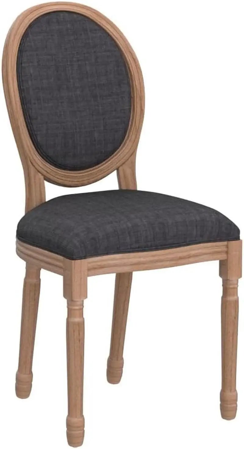 French Country Farmhouse Upholstered Dining Chairs Set Of 6 from PriceLows™