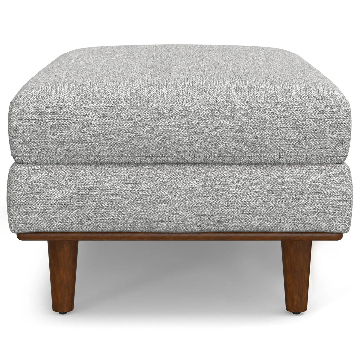 Morrison Handcrafted Ottoman | Mid-Century Modern Styling | Corner-Blocked Frame | 33 Inch Width